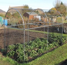 Fruit Vegetable Garden Cage With Netting Tall Domed Aluminium - Various Sizes