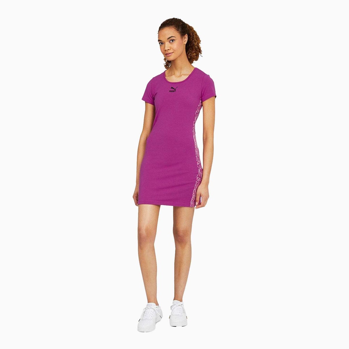 puma bodycon dress PUMA classics bodycon dress in blue