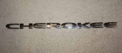 2014 2015 2016 2017 2018 Jeep Cherokee Left Right Door Emblem Set Chrome Letters