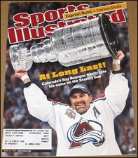 6/18/2001 Sports Illustrated Ray Bourque Colorado Avalanche Stanley Cup Lakers