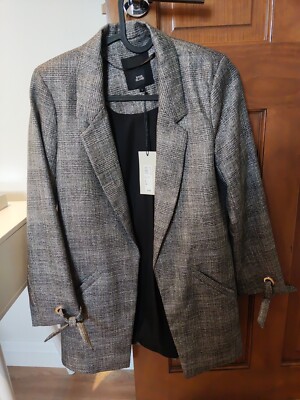River Island women silver shimmer Blazer uk6 UK