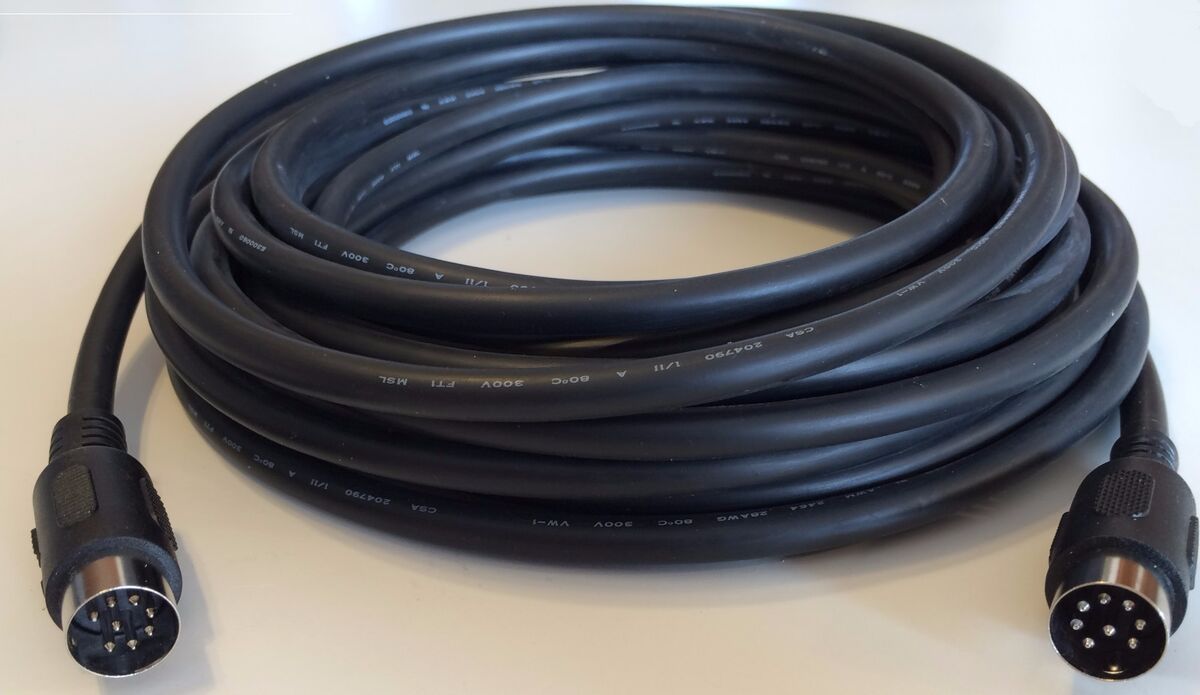 Peavey Sanpera Foot Switch Pedal Cable 8 PinDin Heavy Duty