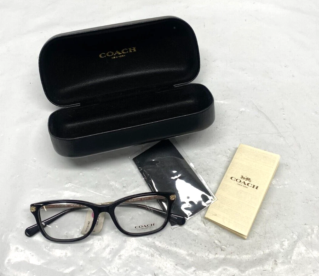 Coach eyeglasses hc6142 5002 black on sale 51 mm