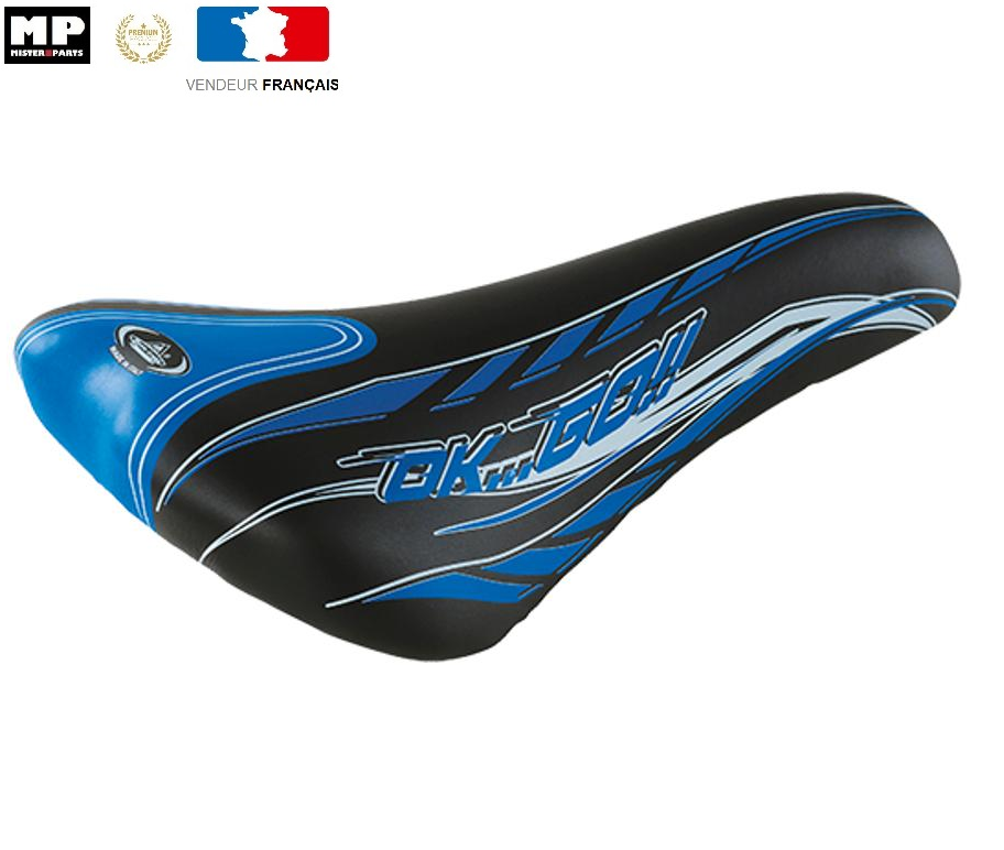 Selle Velo Enfant 24/26 pouces L 270x l 160 mm Couleur Noir Bleu