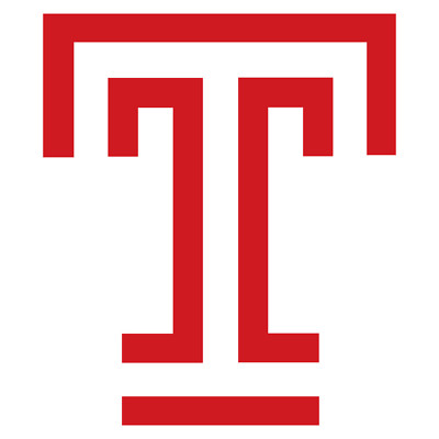 Temple Owls University T Logo 3/" Vinyl Decal Sticker Car Window Laptop V#2