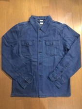 MARC JACOBS Denim Shirt Jacket Flap Pocket L