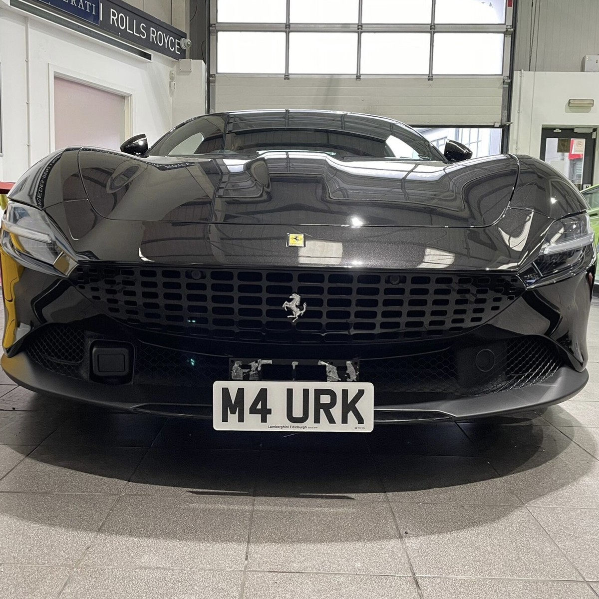 4811　③ Ferrari Roma License plate , Italian Supercar Solutions , no