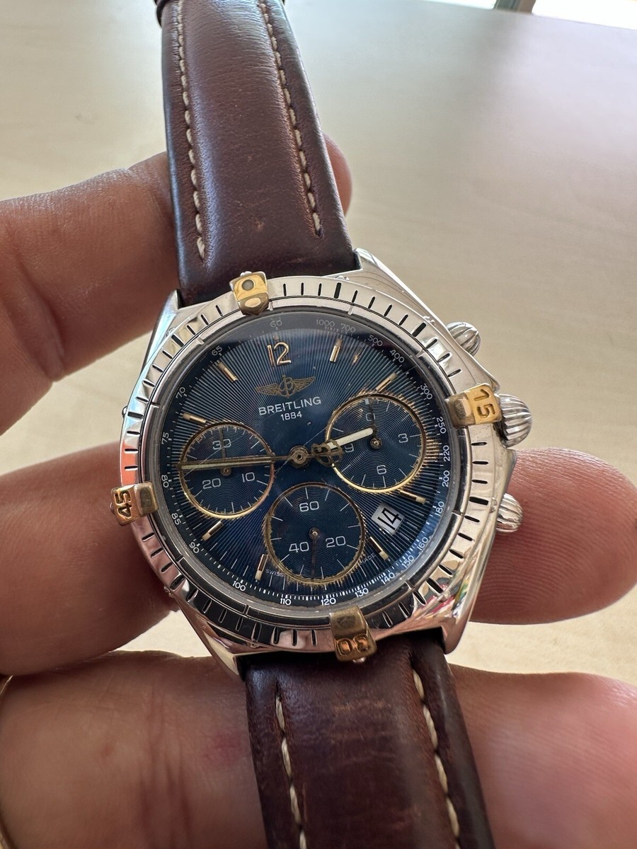 Breitling Windrider Chrono Sextant Steel Black Dial 36mm Quartz Watch B55046