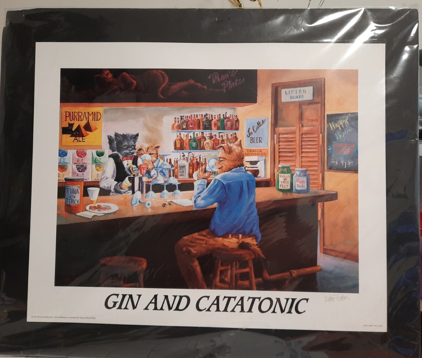 1999 Signed Albert Van Troba Poster Board Print  