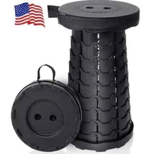 Folding Stool Portable Telescopic Chair Seat Camping Retractable Outdoor Fishing