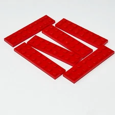 3034 LEGO Parts Plate 2x8 RED (6)