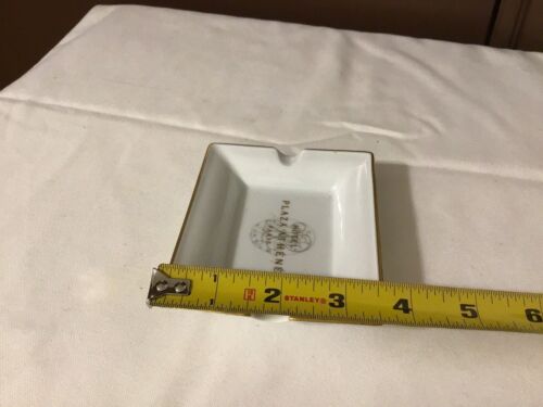 5-Star Hotel Plaza Athenee Paris Ashtray Catchall White Porcelain - Afbeelding 13 van 13