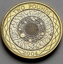 2004 Two £2 Pound Technology Standard Brillian Uncirculated Coin