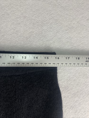 Maglione alpaca mohair gonna a tromba grande grigio antracite silenzioso lusso Corpcore - Foto 8 di 10
