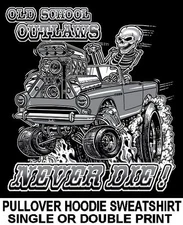 SUNBEAM TIGER OLD SCHOOL MUSCLE HOT ROD RACE BLOWER CAR SKULL HOODIE SWEATSHIRT
