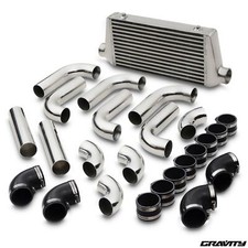 2.5" 63mm ALUMINIUM CUSTOM DIY TURBO RACE BOOST FRONT MOUNT INTERCOOLER FMIC KIT