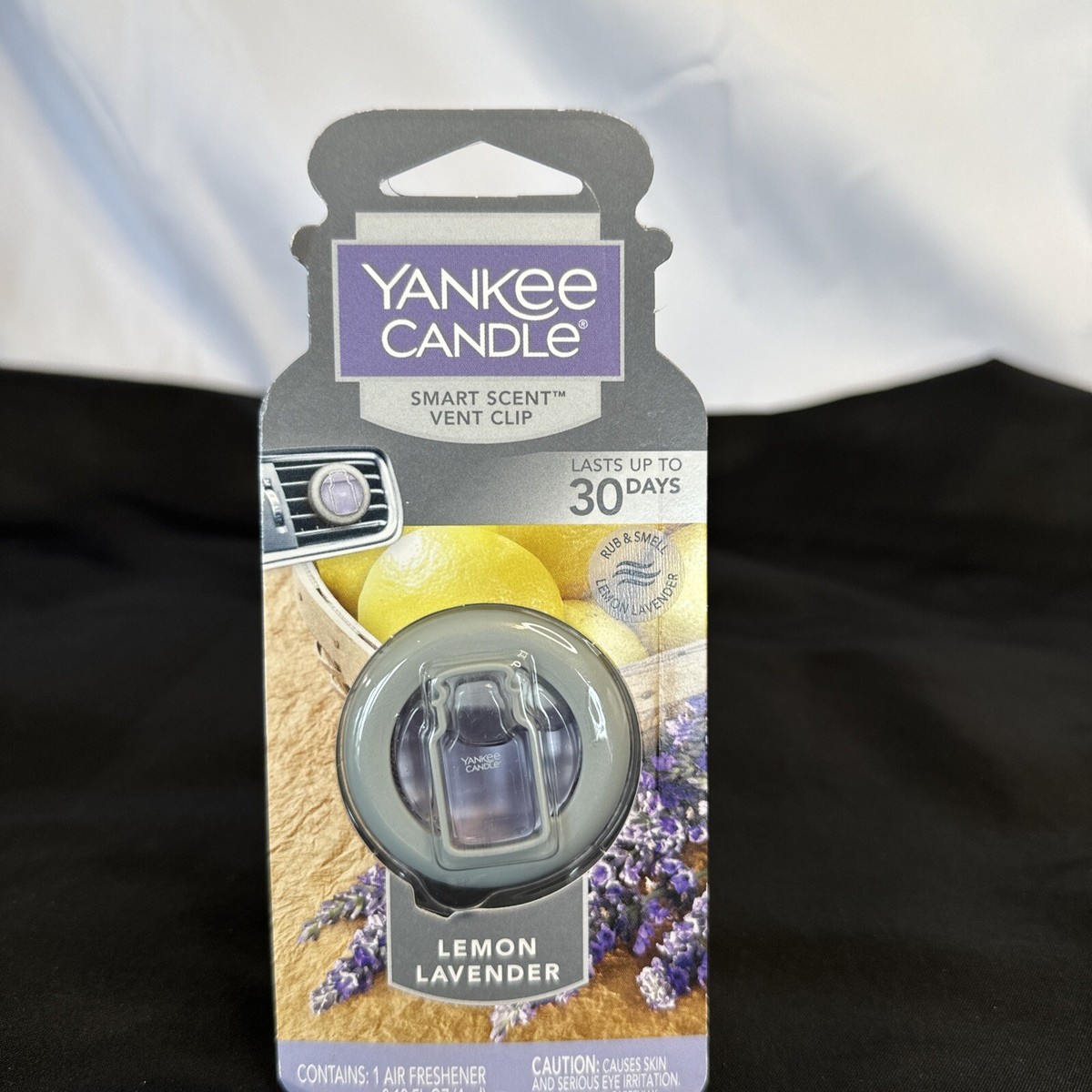 NEW Yankee Candle Car Air Freshener Smart-Scent Vent Clip Lemon