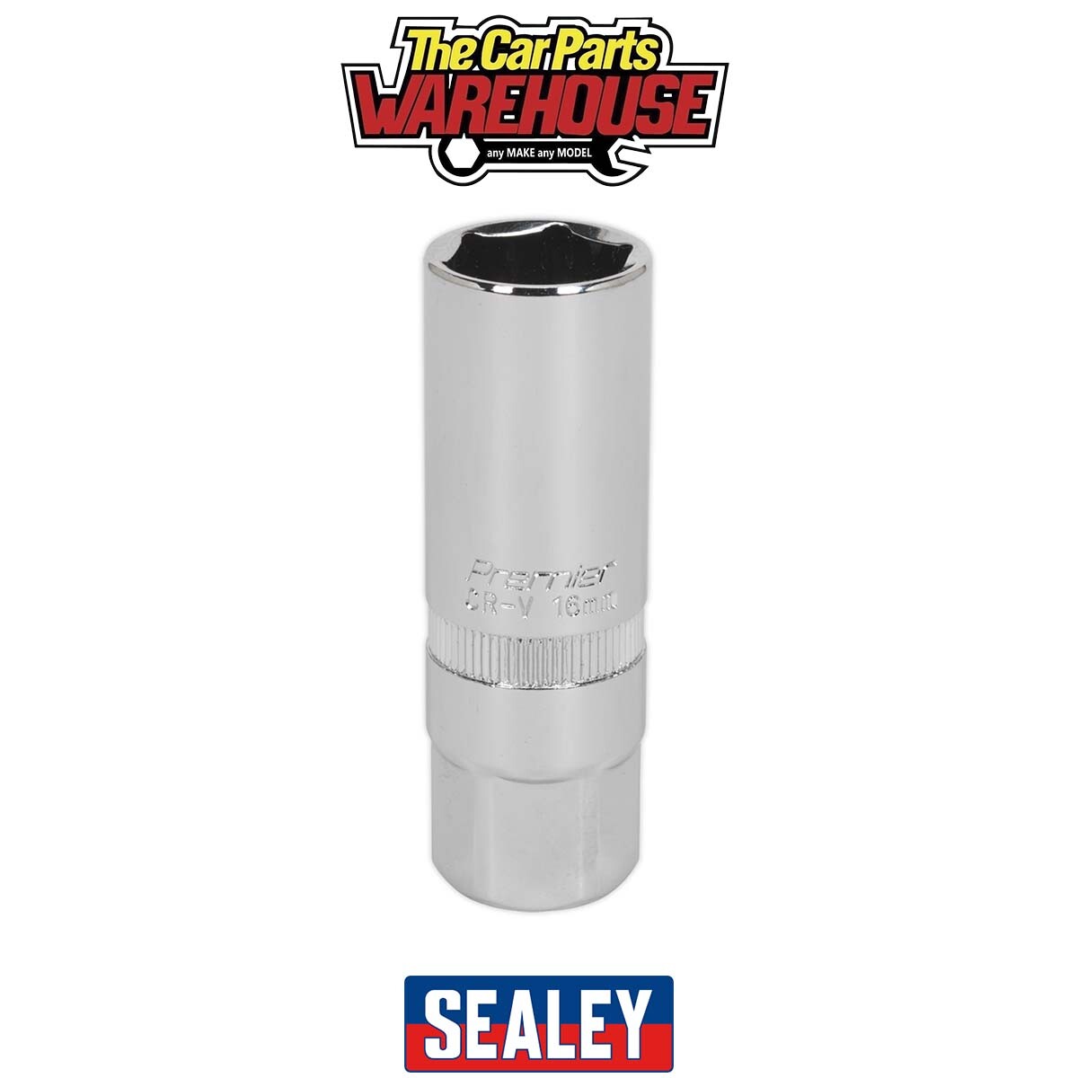 Sealey S38SP10 Premier Spark Plug Socket 3/8""Sq Drive 16mm