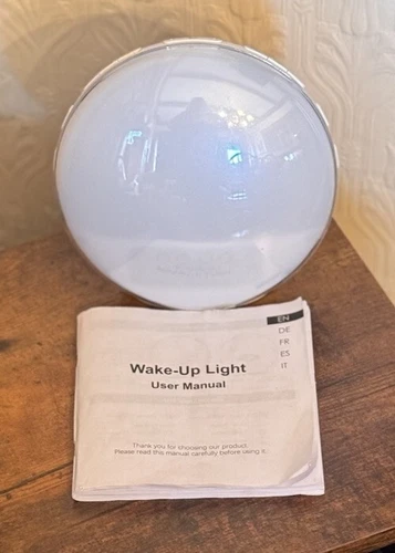 Wake Up Light Alarm Clock White Heavy Sleeper Bedroom Sunrise
