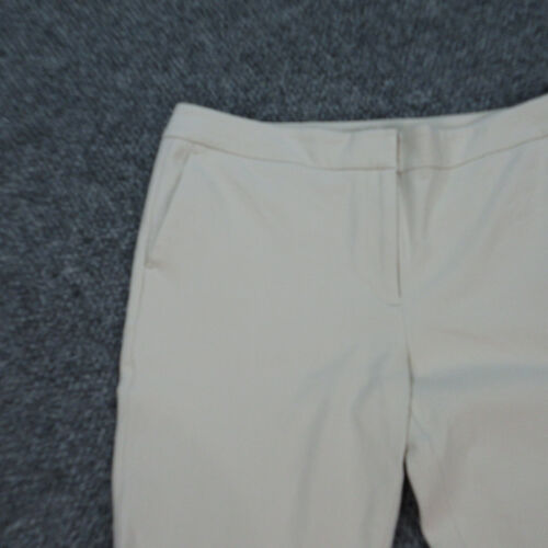 Ann Taylor Pants Womens 12 Beige Off White Signature Straight Chino 34x25* - Picture 4 of 21