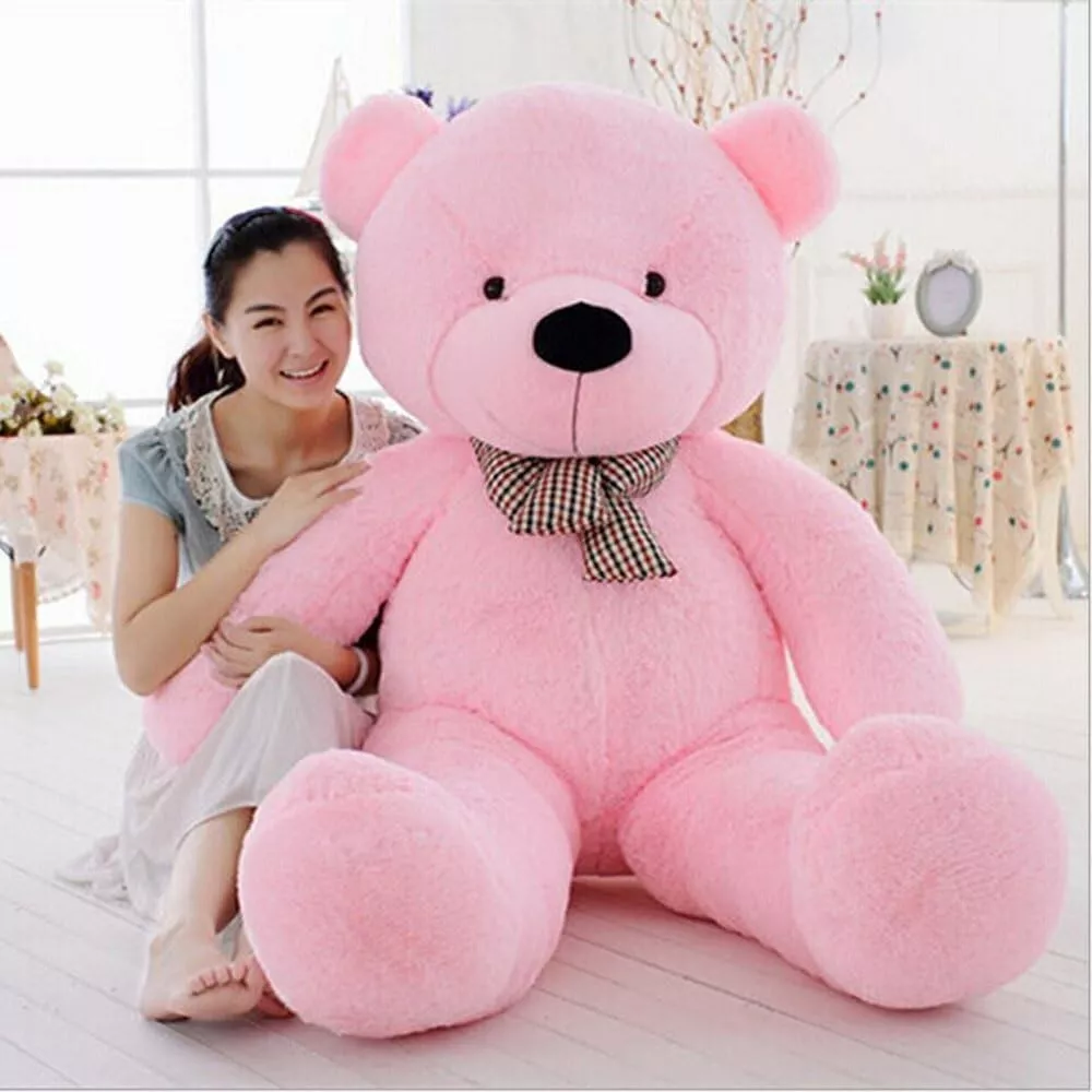 Giant pink clearance teddy bear