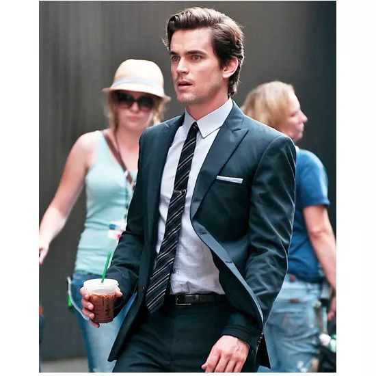 White Collar Matt Bomer as Neal Caffrey Walking Holding Coffee 8 x 10 inch  photo