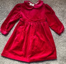 Darcy Brown London Girls Red Velvet Dress Age 2 Years