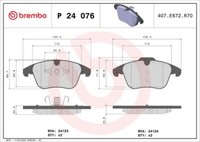 Brembo P 24 076X Bremsbelagsatz, Scheibenbremse FüR Ford Land Rover MG Volvo