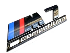 Fit For BMW M7 Competition Gloss Black Style Rear Trunk Emblem Badge M Sticker