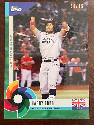 Harry Ford 2023 Topps World Baseball Classic Global Stars #26 Green Border 38/75