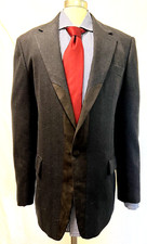 ROBERTO CAVALLI Mens Sport Coat Jacket Blazer MADE IN ITALY Black 44R 