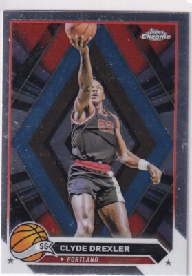 Topps Chrome NBA Basketball 2024 No. 72 Clyde Drexler