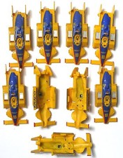 9pc 1989 TYCO Slot Car Formula One F1 Kraco 18 Andretti Indy F-1 BODY ONLY 8987