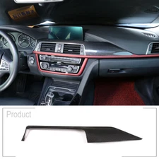 Real Carbon Fiber Dashboard Center Trim For BMW 330i F30 F31 430i M3 2014-2018