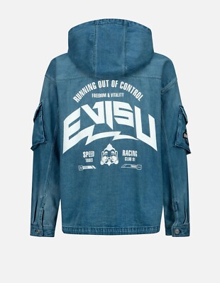 Evisu Denim Jacket Hoodie