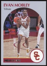 2021 Panini Chronicles Draft Picks #52 Evan Mobley USC Trojans Basketball Card