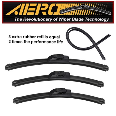 AERO 16''+14''+14'' Windshield Wiper Blades OEM Replacement for Toyota FJ Cruiser