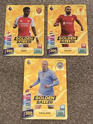 Panini Adrenalyn XL PLUS 2025 Complete Golden Baller Set Saka