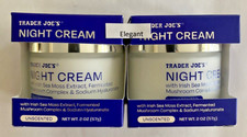 2 X Trader Joe  s Night Cream Irish Sea Moss Extract Fermented Mushroom 2OZ Each