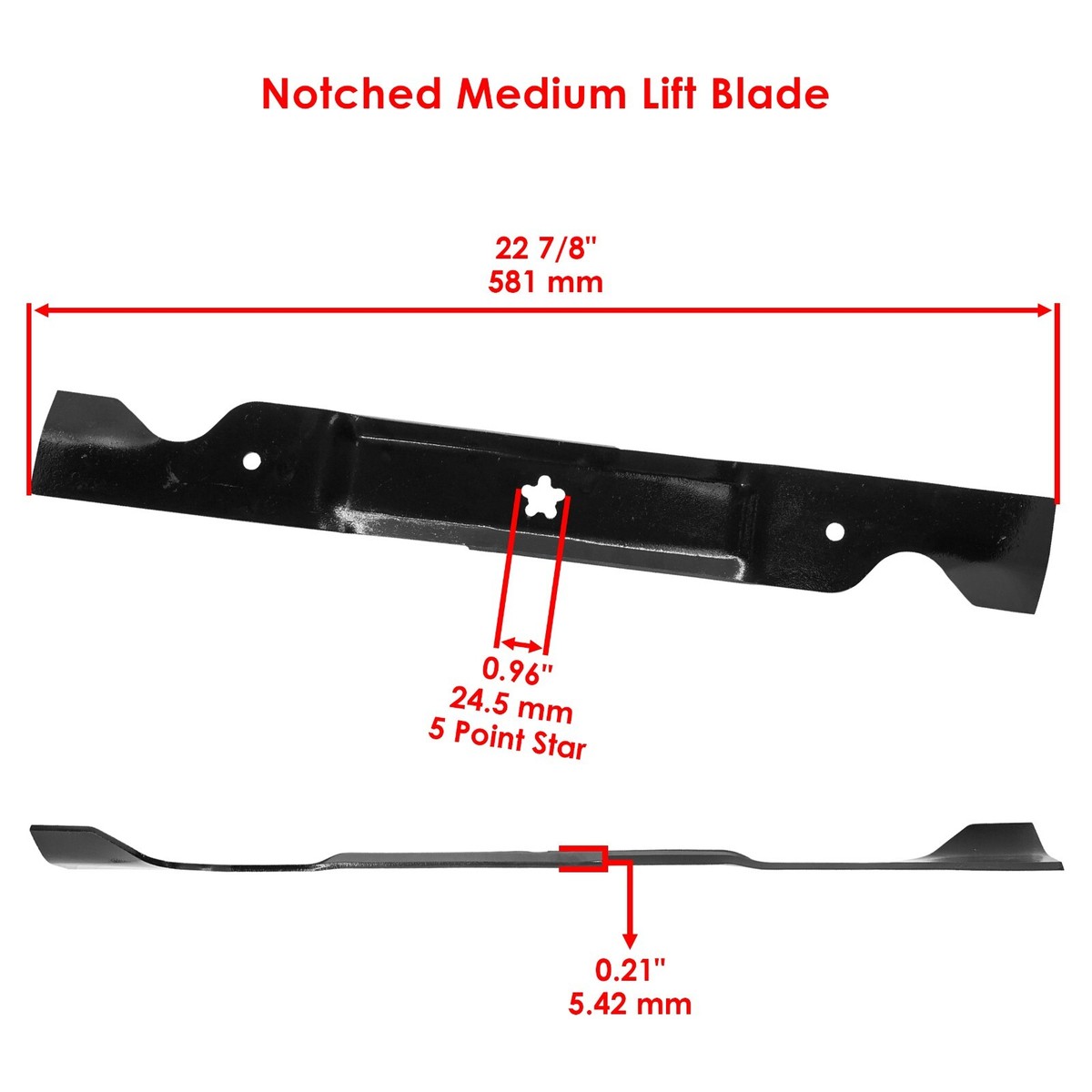 2 Deck Blade For Dixon D21Kh46 D2246Yt D22H46 D22Kh46 Speedztr 46