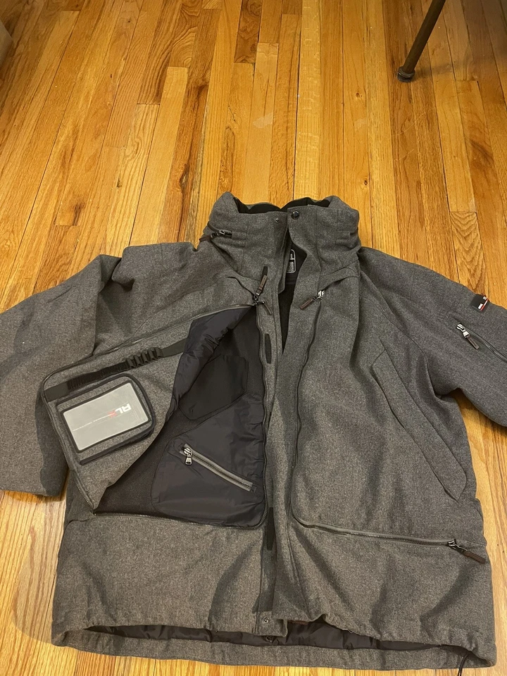 Ralph Lauren Polo RLX Recco Avalanche Ski Vintage Wool Stadium Jacket Men's 2xl - Image 3 of 4