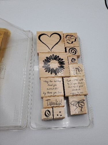 Rubber Stamps Stampin Up Sketch It Full Set of 12 & 25 Other Stampin Up Stamps - Picture 9 of 12