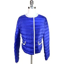 Marido Firenze | Us 6 | Designer Goose Down Leather Trim Puffer Coat Jacket $590