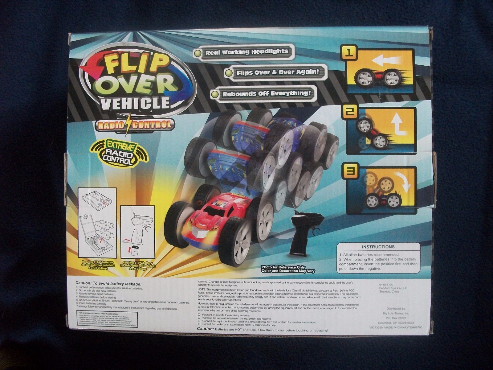 Flip Over Vehicle Extreme Radio Controlled Working Headlights New in