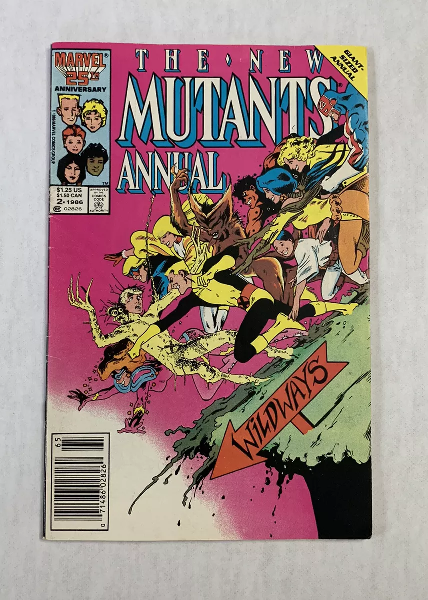 Vintage Marvel Comics The New Mutants Annual #2 Comic Book