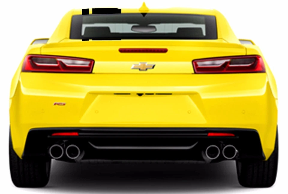 Calcomanía de vinilo negra brillante Chevy CAMARO 2" y 8" coche de rally doble rayas Foto 2 de 4