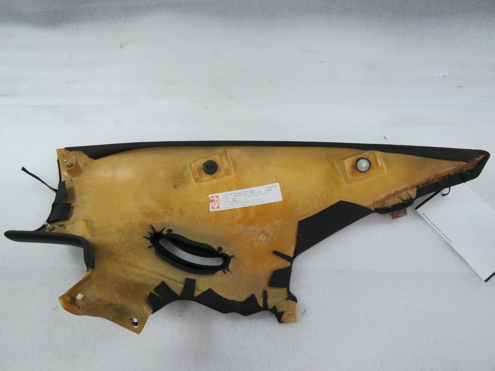 Ferrari 612 Scaglietti, LH, C-Pillar Interior Trim Panel, Used, P/N 67093700