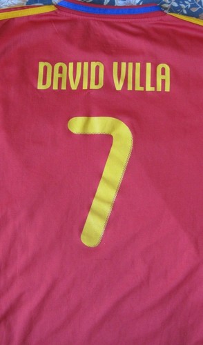 Camiseta Shirt Trikot Maglia SPAIN Adidas WC 2010 David Villa 7 Champions - Imagen 5 de 6