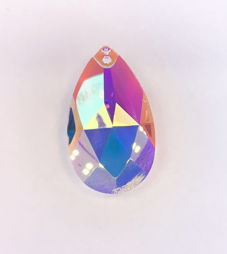 Asfour Crystals Chandelier Pear-shaped 1.5in (38x22mm) Crystal AB - Box of 308