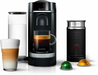 NEW Nespresso Vertuo Plus Deluxe Coffee & Espresso Maker Bundle w Aeroccino Milk